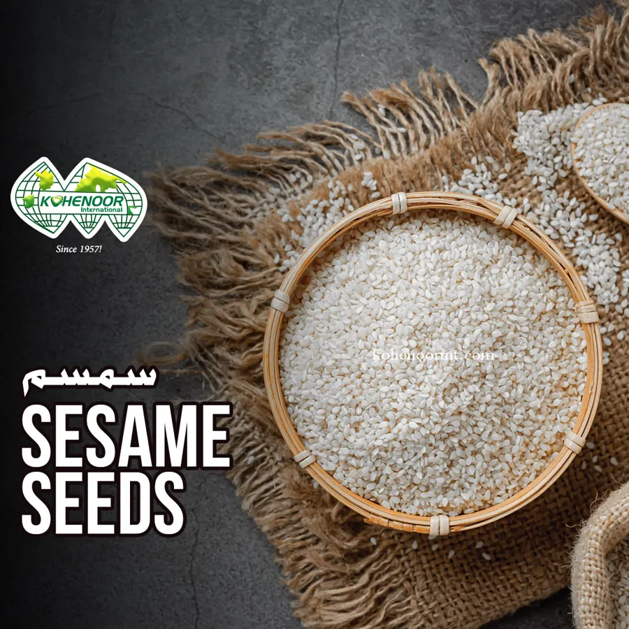 Natural white sesame seed, cleaned and optically sorted